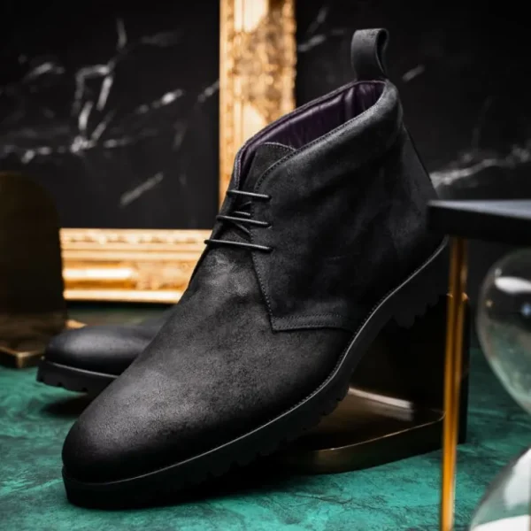 zelli_rezza_italian_suede_5.webp Hot Zelli Rezza Italian Suede Chukka Boot (46-602-BLK) Black