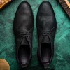 Hot Zelli Rezza Italian Suede Chukka Boot (46-602-BLK) Black