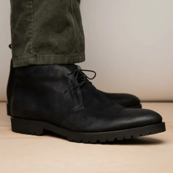zelli_rezza_italian_suede_9.webp Hot Zelli Rezza Italian Suede Chukka Boot (46-602-BLK) Black