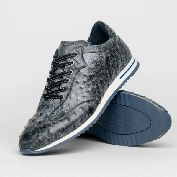 zelli_rio_ostrich_sneaker_2.webp Discount Zelli Rio Ostrich Sneakers Faded Black (63-112-BLK) FadedBlack