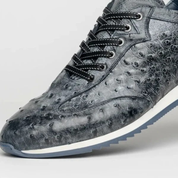 zelli_rio_ostrich_sneaker_3.webp Discount Zelli Rio Ostrich Sneakers Faded Black (63-112-BLK) FadedBlack