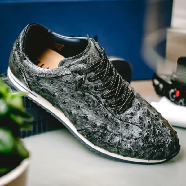 zelli_rio_ostrich_sneaker_8.webp Discount Zelli Rio Ostrich Sneakers Faded Black (63-112-BLK) FadedBlack