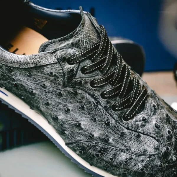 zelli_rio_ostrich_sneaker_9.webp Discount Zelli Rio Ostrich Sneakers Faded Black (63-112-BLK) FadedBlack