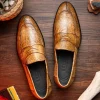 Online Zelli Roma Caiman Crocodile Penny Loafers (11-201-TPE) Taupe