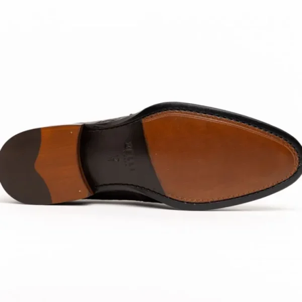 Sale Zelli Roma Caiman Crocodile Penny Loafers (11-201-CGN) Cognac