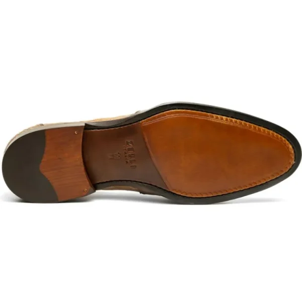 zelli_roma_caiman_crocodi_4-4.webp Online Zelli Roma Caiman Crocodile Penny Loafers (11-201-TPE) Taupe