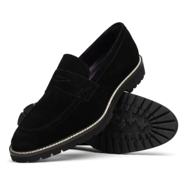 zelli_roma_italian_suede__1-1.webp Fashion Zelli Roma Italian Suede Penny Loafers (16-657-BLK) Black