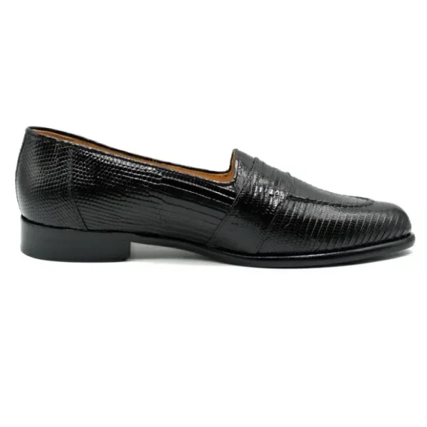 zelli_rossi_genuine_lizar_2.webp Fashion Zelli Rossi Genuine Lizard Slip-On (13-202-BLK) Black