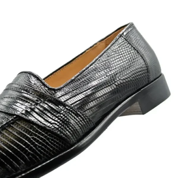 zelli_rossi_genuine_lizar_3.webp Fashion Zelli Rossi Genuine Lizard Slip-On (13-202-BLK) Black