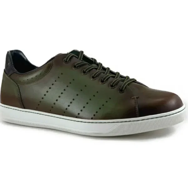 zelli_russo_calfskin_amp__0-2.webp Flash Sale Zelli Russo Calfskin & Crocodile Sneakers (65-201-OLV) Olive