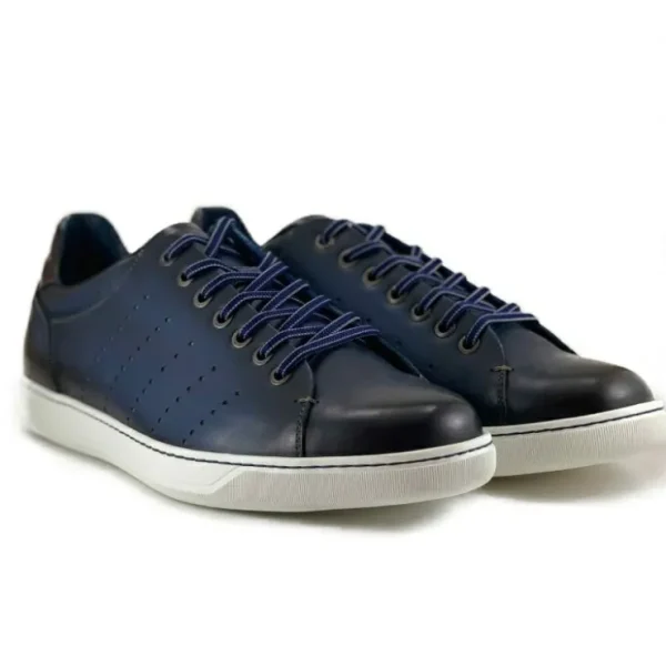 zelli_russo_calfskin_amp__1-1.webp Hot Zelli Russo Calfskin & Crocodile Sneakers (65-201-NVY) Navy