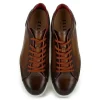 Cheap Zelli Russo Calfskin & Crocodile Sneakers (65-201-BRN) Brown