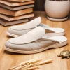New Zelli Soro Sueded Italian Goatskin Mule (06-112-GRY) Grey