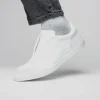 Shop Zelli Spettacolare Pebble Grain Slip On Sneakers (65-225-WHT) White
