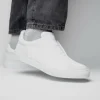 Shop Zelli Spettacolare Pebble Grain Slip On Sneakers (65-225-WHT) White