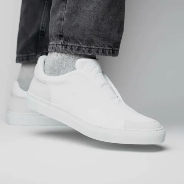zelli_spettacolare_pebble_13-1.webp Shop Zelli Spettacolare Pebble Grain Slip On Sneakers (65-225-WHT) White