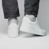 Shop Zelli Spettacolare Pebble Grain Slip On Sneakers (65-225-WHT) White