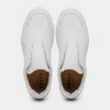 Shop Zelli Spettacolare Pebble Grain Slip On Sneakers (65-225-WHT) White