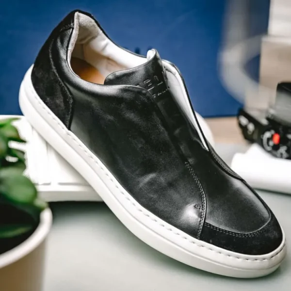 Cheap Zelli Spettacolare Slip On Sneakers (65-219-BLK) Black