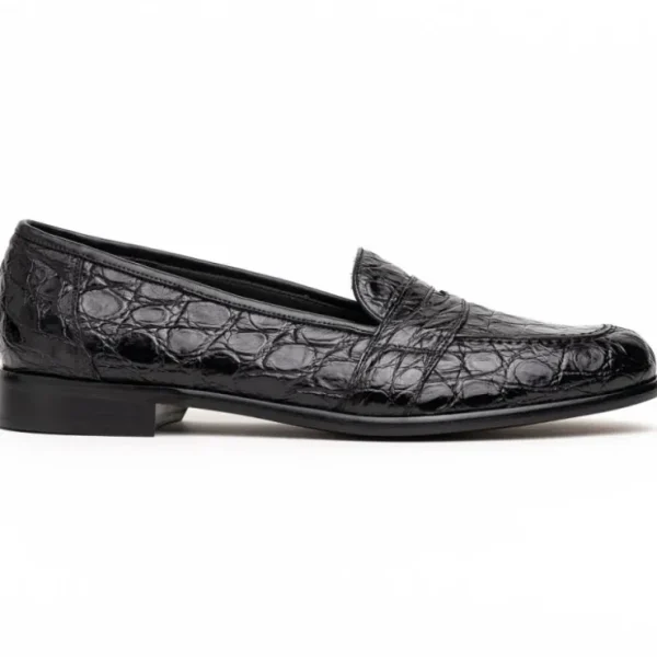 zelli_tuscany_crocodile_s_0.webp Cheap Zelli Tuscany Crocodile Slip-On (11-119-BLK) Black