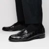 Cheap Zelli Tuscany Crocodile Slip-On (11-119-BLK) Black