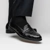 Cheap Zelli Tuscany Crocodile Slip-On (11-119-BLK) Black