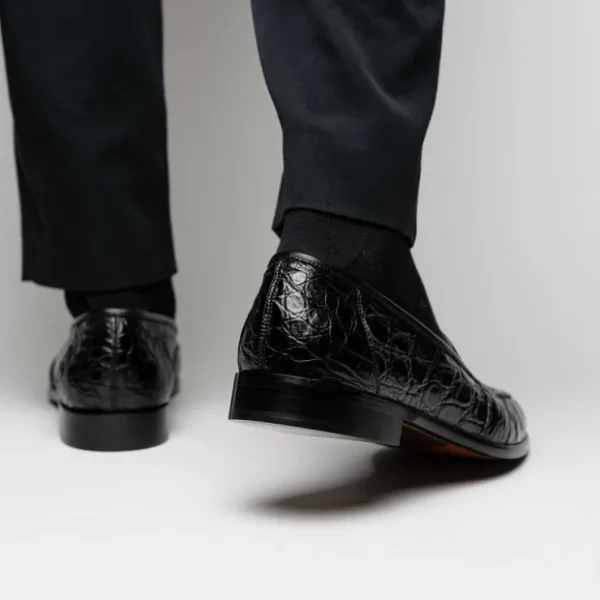 zelli_tuscany_crocodile_s_12.webp Cheap Zelli Tuscany Crocodile Slip-On (11-119-BLK) Black