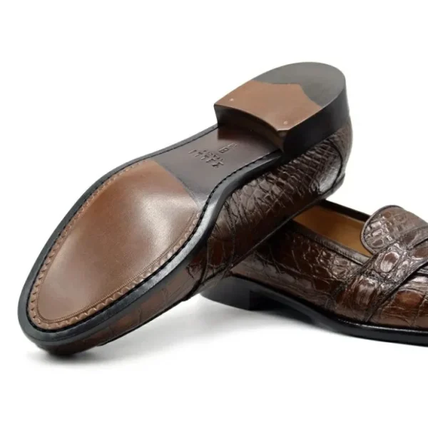 zelli_tuscany_crocodile_s_4-1.webp Discount Zelli Tuscany Crocodile Slip-On (11-119-CGN) Cognac