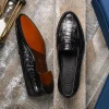 Cheap Zelli Tuscany Crocodile Slip-On (11-119-BLK) Black