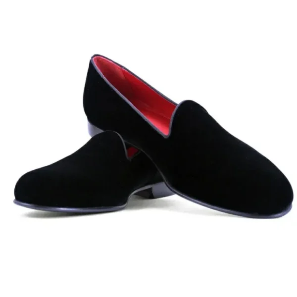 Hot Zelli Velvet Tuxedo Shoes (10-102-BLK) Black