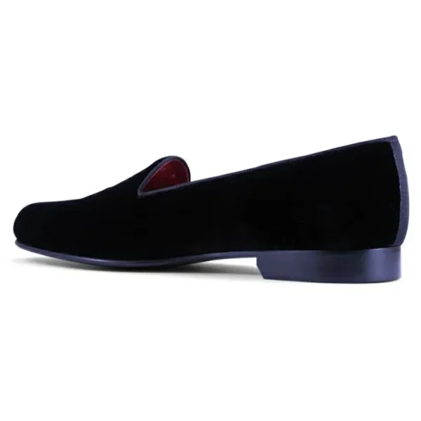 Hot Zelli Velvet Tuxedo Shoes (10-102-BLK) Black