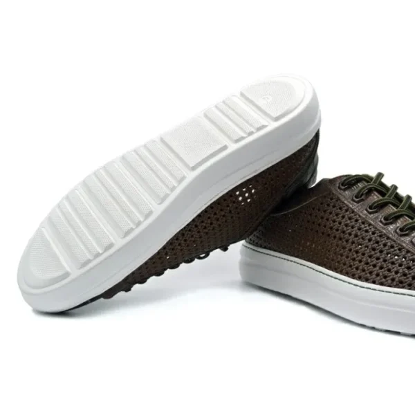 zelli_vento_woven_sneaker_3-1.webp Store Zelli Vento Woven Sneakers Cognac / Green (65-205-CGN) Cognac/Green