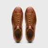 Best Sale Zelli Vivo Italian Tumbled Calfskin Sneakers Safari Tobacco (65-348-CGN) SafariTobacco