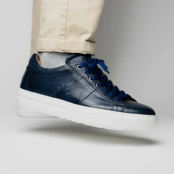 zelli_vivo_italian_tumble_7.webp Hot Zelli Vivo Italian Tumbled Calfskin Sneakers Safari Jean (65-348-NVY) SafariJean